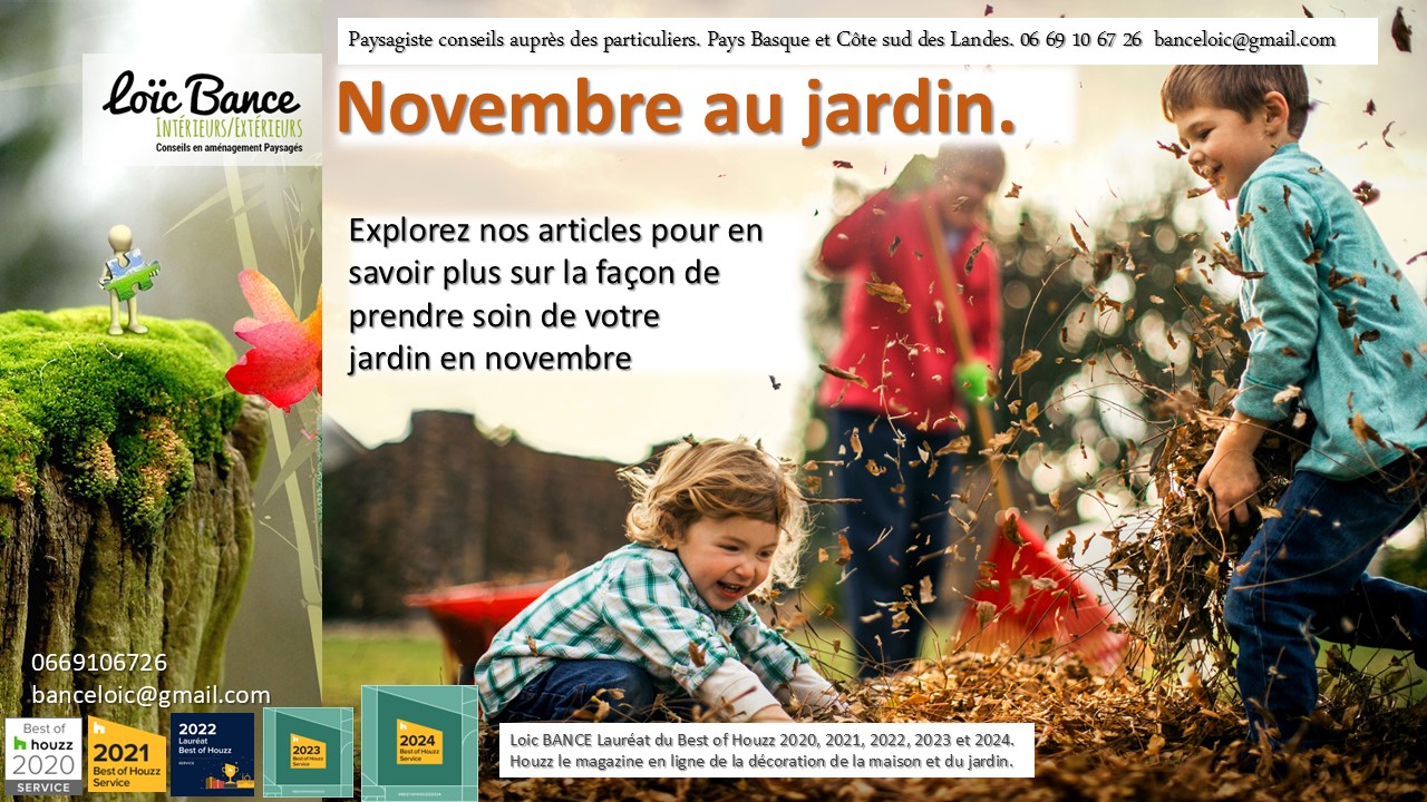 Arcangues paysages, Je suis ravi de vous accueillir pour discuter des dfis passionnants que novembre nous rserve au jardin.